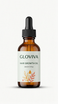 Hair growth oil sleek glass bottle